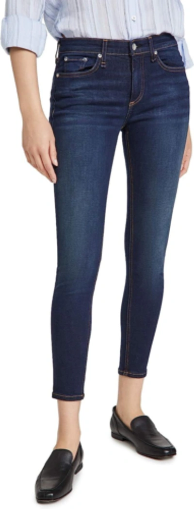 Pre-owned Rag & Bone Women's Cate Mid Rise Ankle Skinny Jeans In Carmen