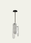 Studio M Nina Magon Design From  Megalith Stem Hung Pendant In White Onyx
