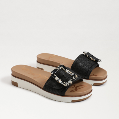 SAM EDELMAN SAM EDELMAN ARIANE SLIDE SANDAL BLACK WEAVE