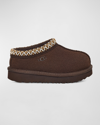 Ugg Kid's Tasman Ii Suede Mules, Baby/toddler In Ddc Dusted Cocoa