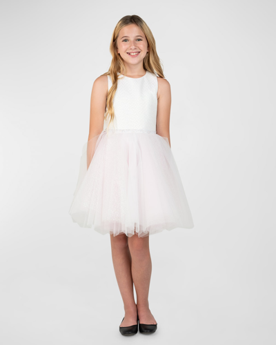 Zoe Kids' Girl's Ginny Combo Tulle Dress In Multi
