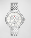 MICHELE 28MM SEREIN CHRONOGRAPH STAINLESS STEEL WATCH WITH DIAMONDS