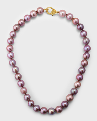 Margo Morrison 18" Pink Edison Freshwater 10-12mm Pearl Necklace