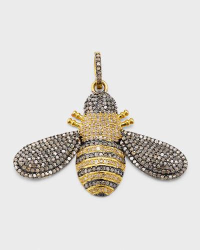 Margo Morrison 18k Gold Vermeil Diamond Bee Charm