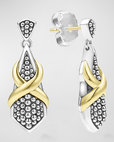 Lagos Embrace Drop Earrings In Gold/ Silver