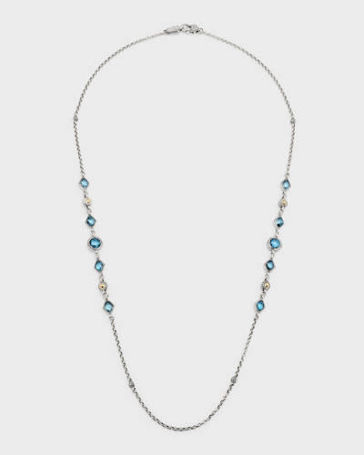 Konstantino Women's Anthos Sterling Silver, 18k Gold & Blue Spinel Necklace