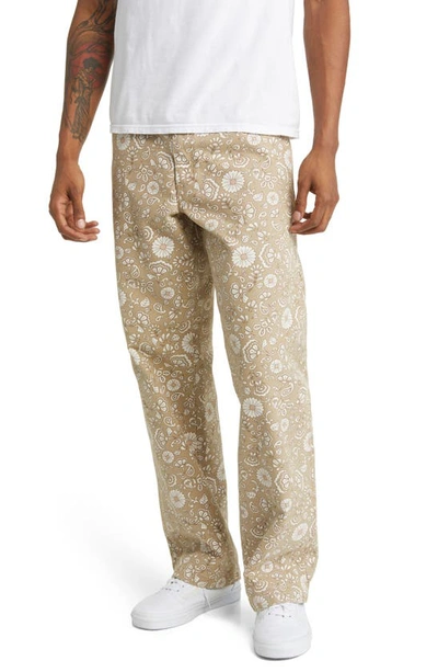 Dickies Ellis Pants In Floral On Canvas Light Base