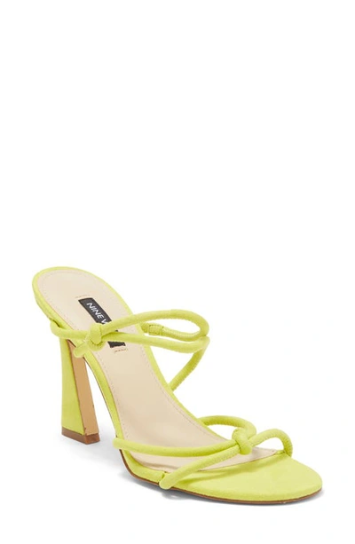 Nine West Kims Strappy Sandal In Yellow
