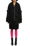 TOM FORD PATCHWORK GENUINE SHEARLING COAT