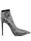 LE SILLA GILDA 85MM CRYSTAL-EMBELLISHED BOOTS