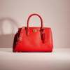 Coach Restored Brooke Carryall 28 In Brass/sport Red