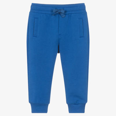 Dolce & Gabbana Baby Boys Blue Cotton Joggers