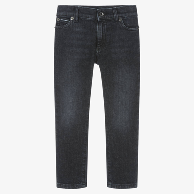 Dolce & Gabbana Kids' Boys Black Denim Jeans