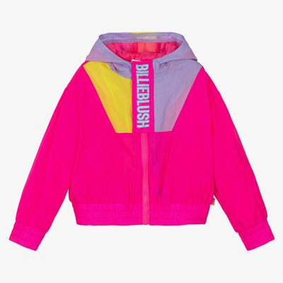 Billieblush Kids' Girls Neon Pink Colour Block Windbreaker