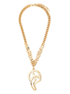 MOSCHINO MELTED PEACE-SIGN NECKLACE