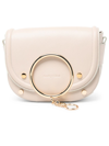 SEE BY CHLOÉ BEIGE LEATHER MARA CROSSBODY BAG