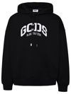 Gcds Black Cotton Sweatshirt In Black