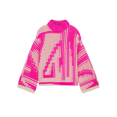 Forte Forte Chunky-knit Virgin-wool Jumper In Pink