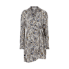 Veronica Beard Lavella Floral Mini Wrap Dress In Cream