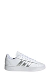 Adidas Originals Grand Court Alpha Tennis Sport Sneaker In White/ Silver/ White