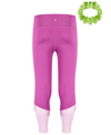 ID IDEOLOGY BIG GIRLS COLORBLOCKED MESH 7/8 LENGTH LEGGINGS WITH SCRUNCHY, CREATED BY MACY'S