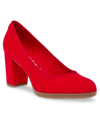 Anne Klein Women's Castana Pumps In Red Suede