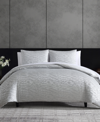 VERA WANG ILLUSION 3 PIECE DUVET COVER SET, QUEEN