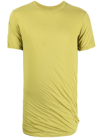 Rick Owens Double Ss Organic Cotton T-shirt In Green