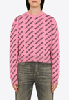 Balenciaga Max Mara Studio Black Wool Bcollag Coat In Multi
