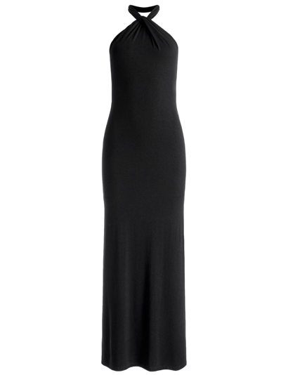 Alice And Olivia Amaya Neckholder-kleid In Negro