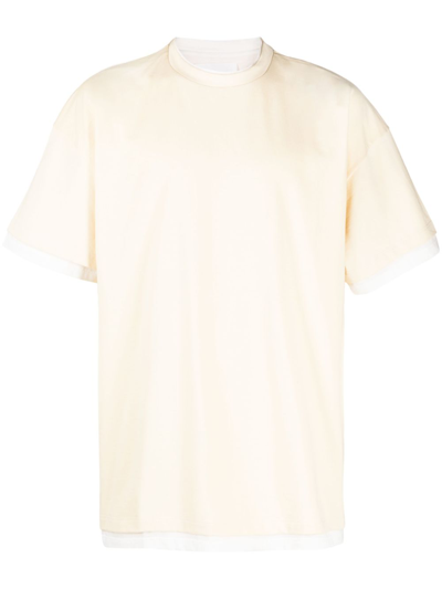 Jil Sander Cotton T-shirt In Yellow
