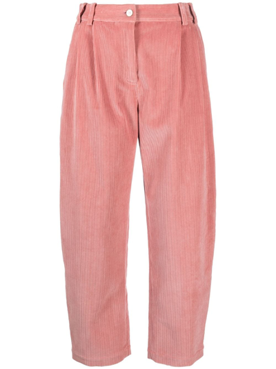 Ps By Paul Smith Pleat-detail Straight Trousers In Pink