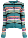 PS BY PAUL SMITH STRIPED COTTON CARDIGAN
