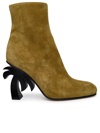 PALM ANGELS PALM ANGELS WOMAN PALM ANGELS BEIGE SUEDE ANKLE BOOTS
