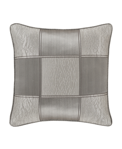 J Queen New York Brando Square Decorative Pillow, 20" X 20" In Charcoal