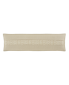 J Queen New York Lazlo Bolster Decorative Pillow, 15" X 52" In Ivory