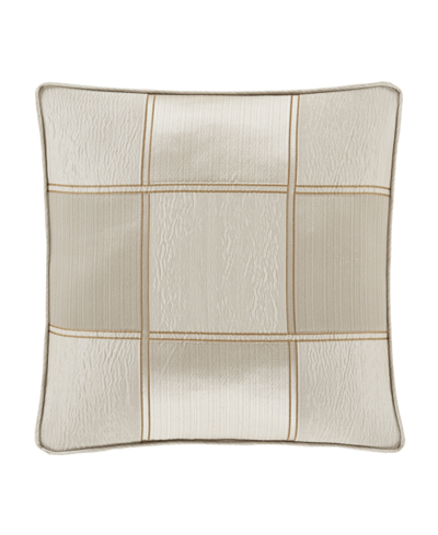J Queen New York Brando Decorative Pillow, 18" X 18" In Ivory