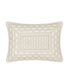 J Queen New York Metropolitan Boudoir Decorative Pillow, 15" X 20" In Ivory