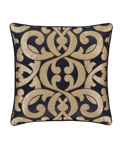 J Queen New York Biagio Square Decorative Pillow, 20" X 20" In Navy
