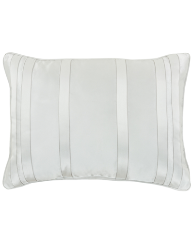 J Queen New York Calvari Boudoir Decorative Pillow, 15" X 20" In Platinum