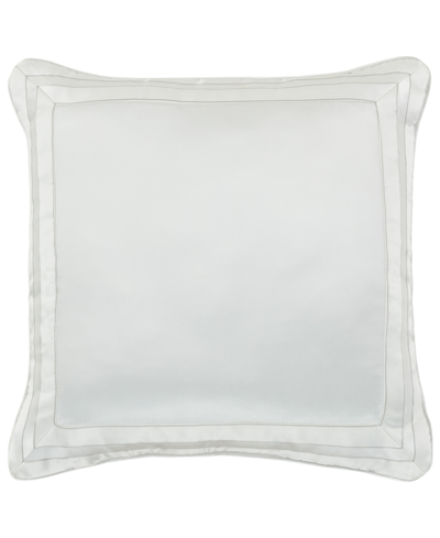 J Queen New York Calvari Square Decorative Pillow, 20" X 20" In Platinum