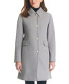 KATE SPADE WOMEN'S SINGLE-BREASTED IMITATION PEARL-BUTTON WOOL BLEND COAT
