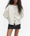 Mango Button Knit Cardigan Ecru In Ecru