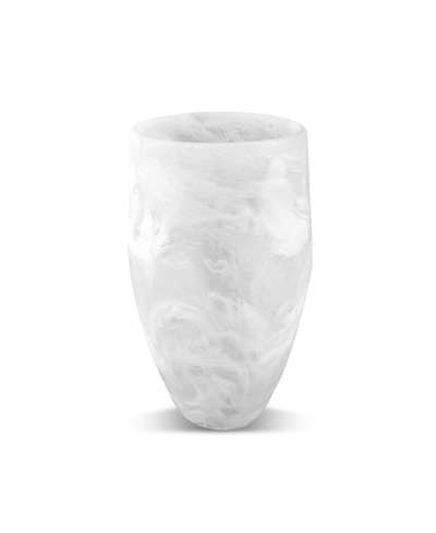 Nashi Home Classic Vase Medium In White Swirl