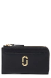 Marc Jacobs The J Marc Top Zip Card Case In Black