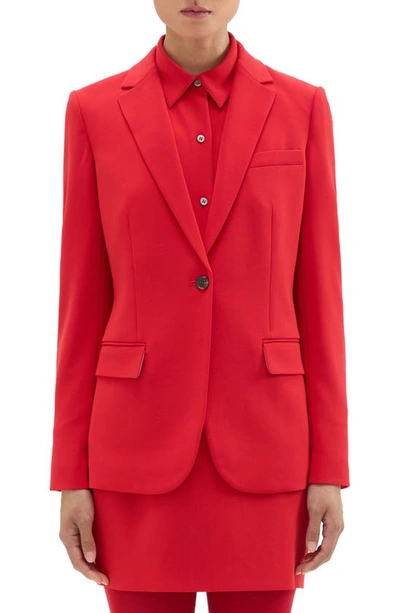 Theory Classic Staple Blazer In Red