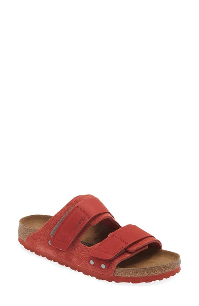 Birkenstock Uji Suede Slides In New