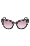 Tom Ford Lucilla Butterfly-frame Sunglasses In Multi