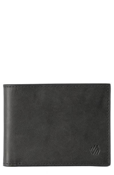 Johnston & Murphy Rhodes Leather Bifold Wallet In Black