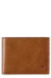 Johnston & Murphy Rhodes Leather Bifold Wallet In Tan
